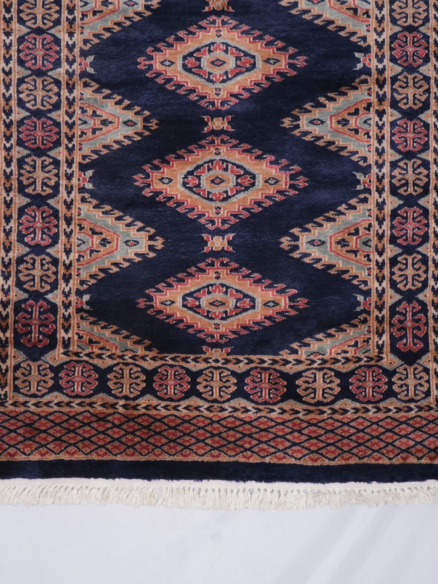 Hand-knotted Bukhara Carpet Rug