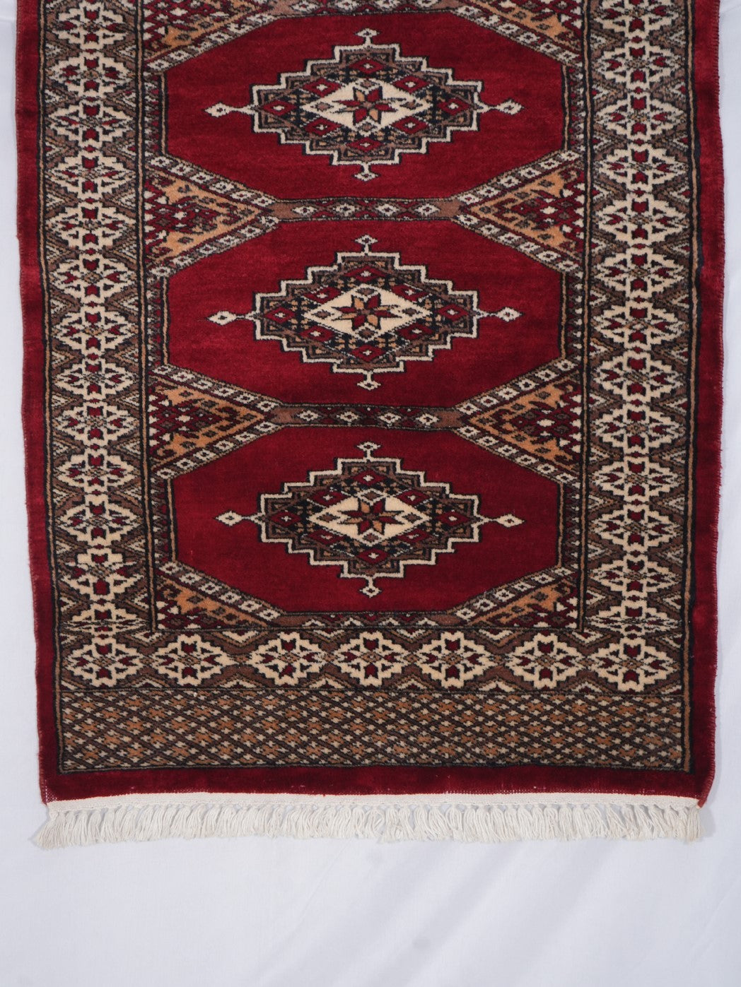Hand-knotted Bukhara Carpet Rug