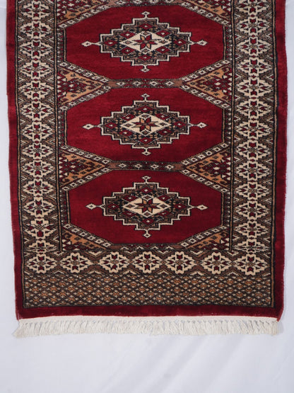 Hand-knotted Bukhara Carpet Rug