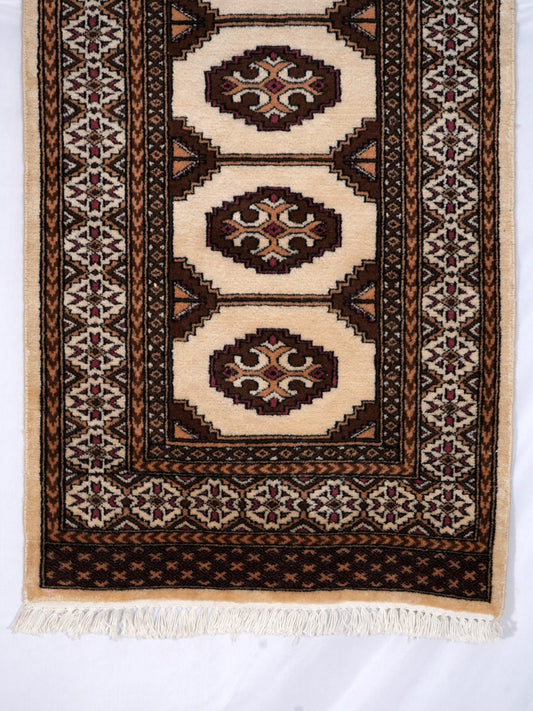 Hand-knotted Bukhara Carpet Rug