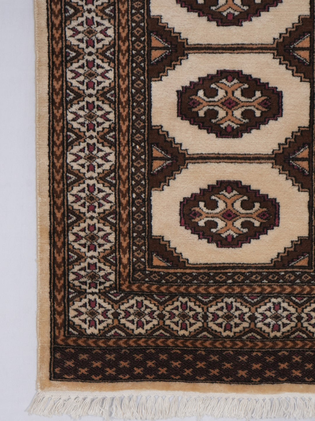 Hand-knotted Bukhara Carpet Rug