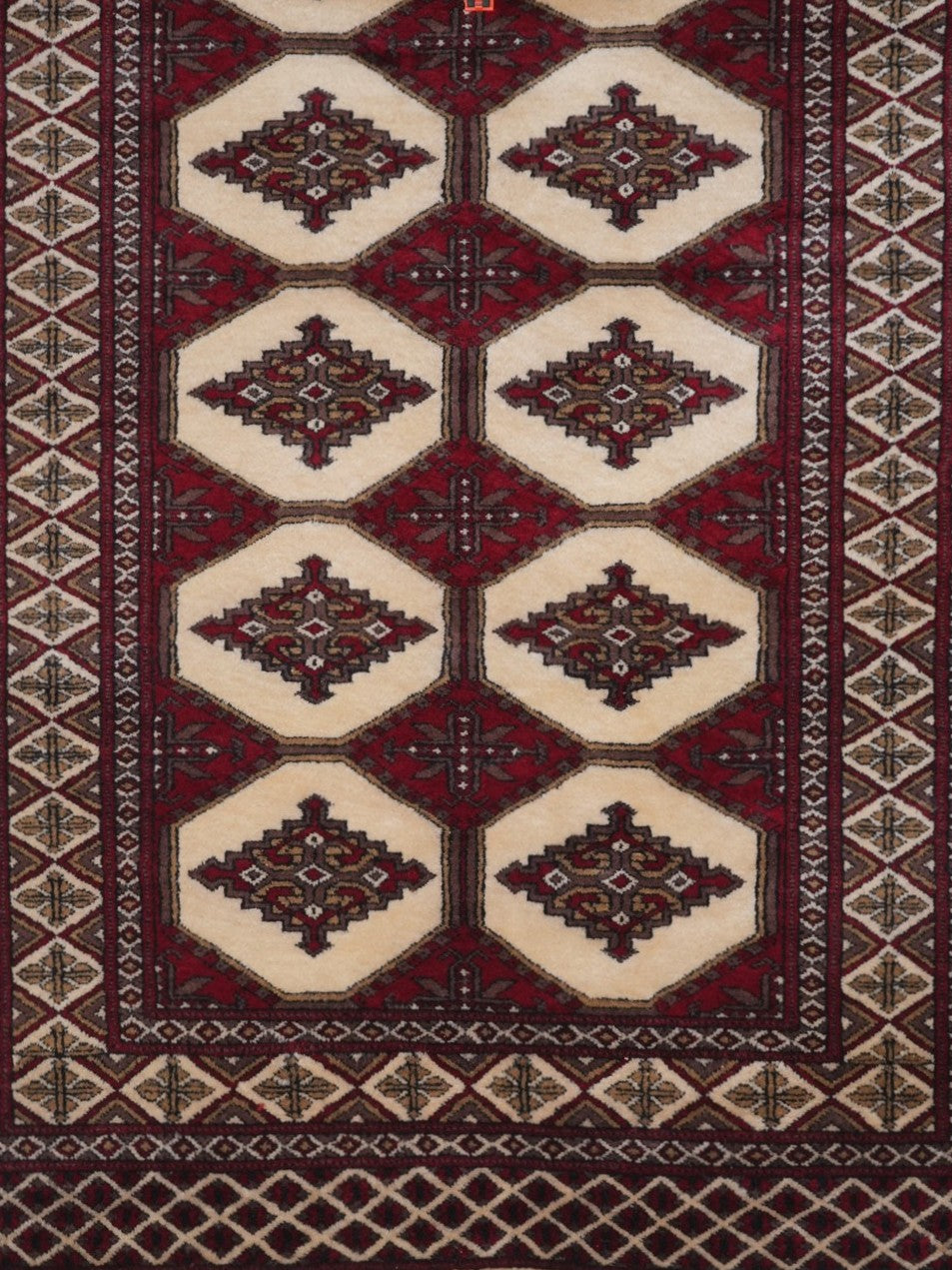 Hand-knotted Bukhara Carpet Rug