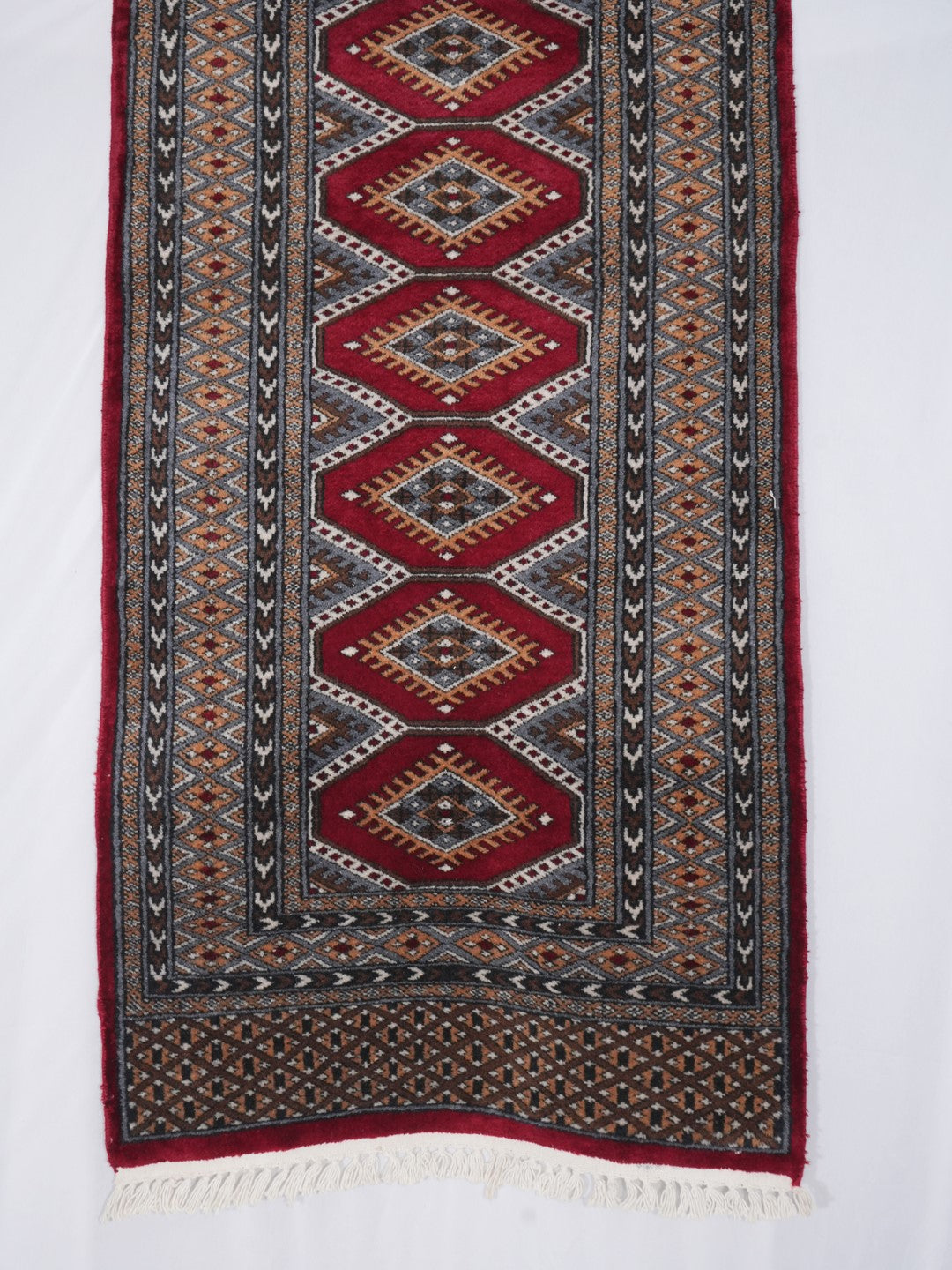 Hand-knotted Bukhara Carpet Runner
