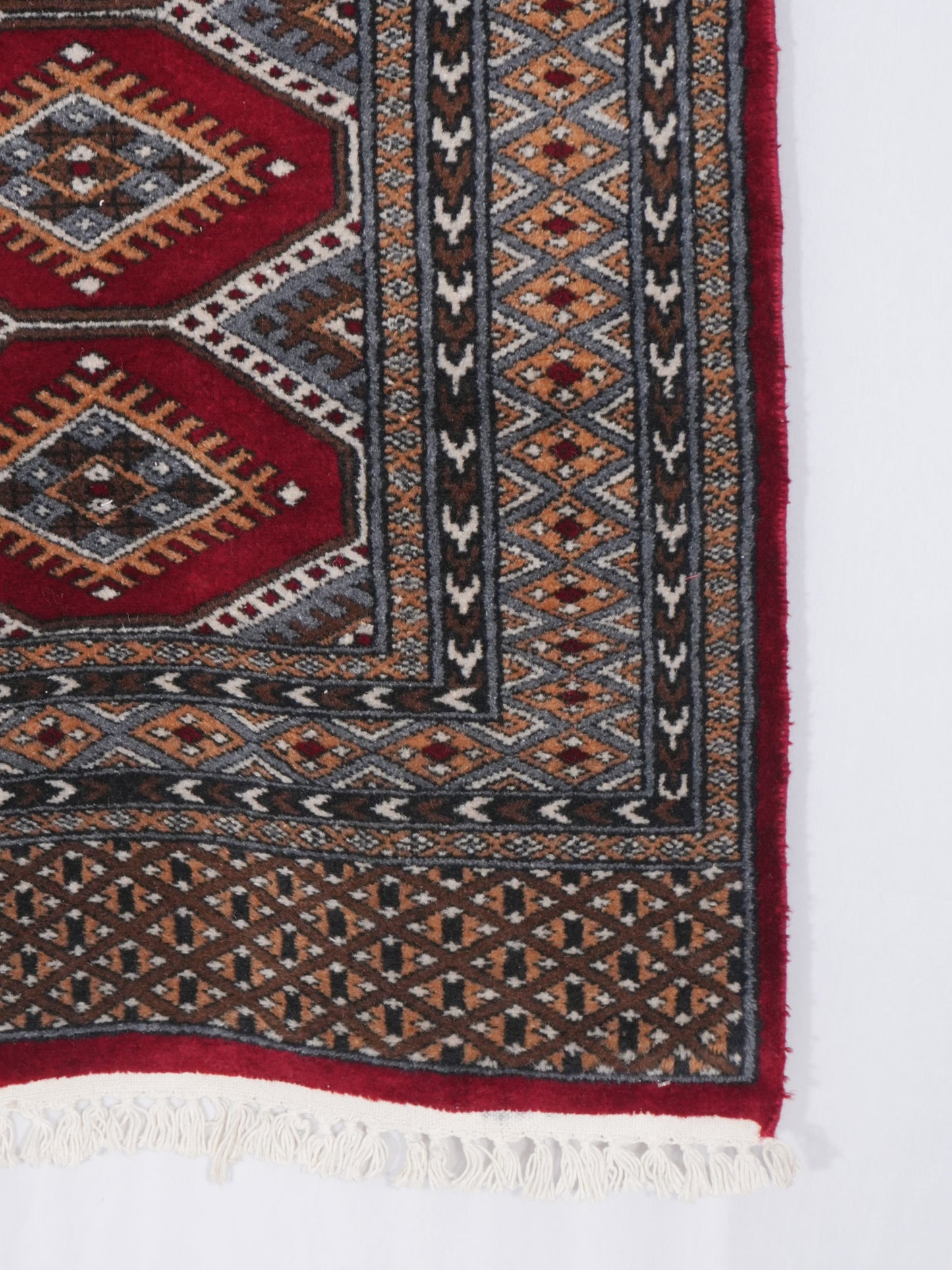Hand-knotted Bukhara Carpet Runner