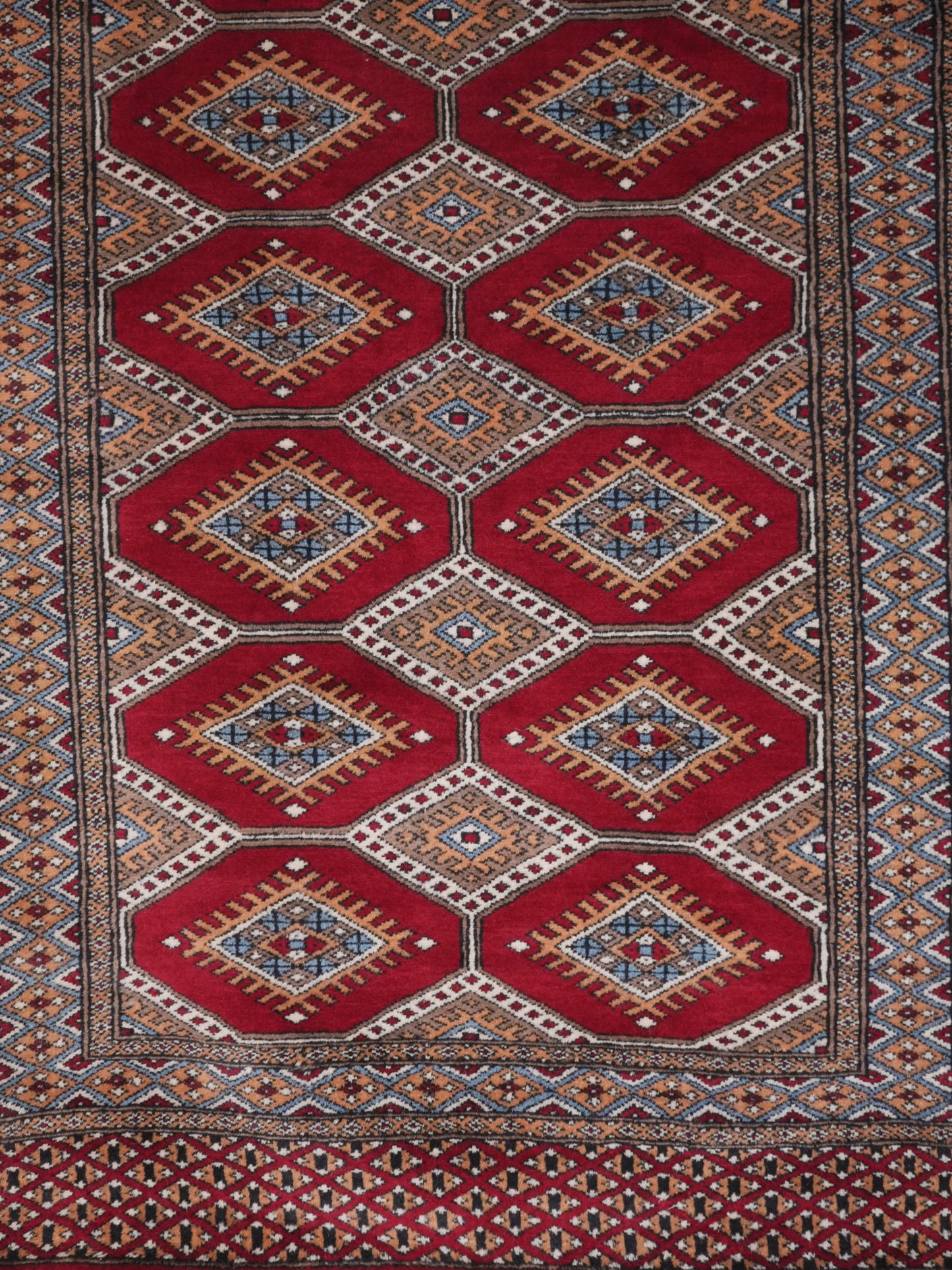 Hand-knotted Bukhara Carpet Rug
