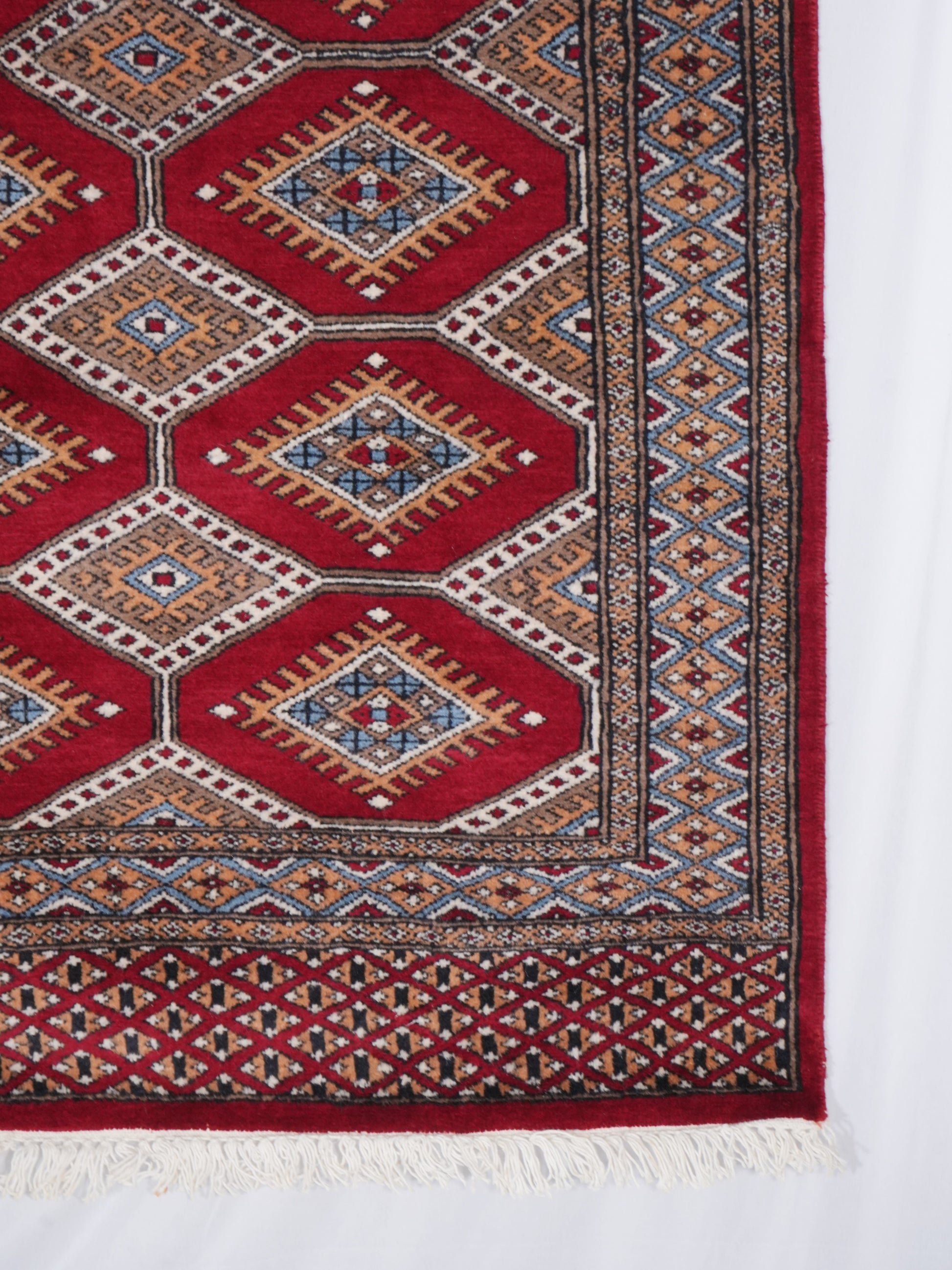 Hand-knotted Bukhara Carpet Rug
