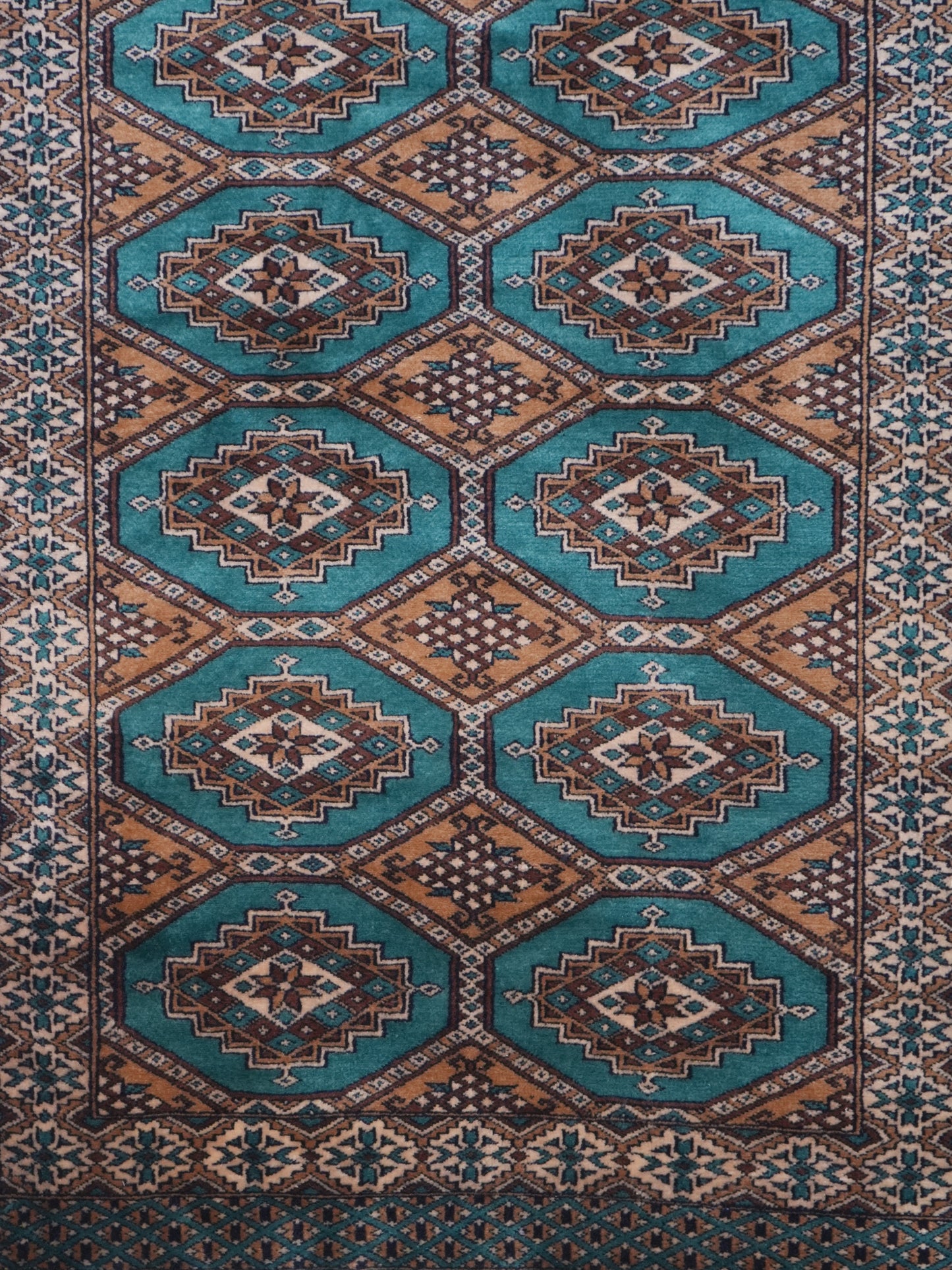 Hand-knotted Bukhara Carpet Rug