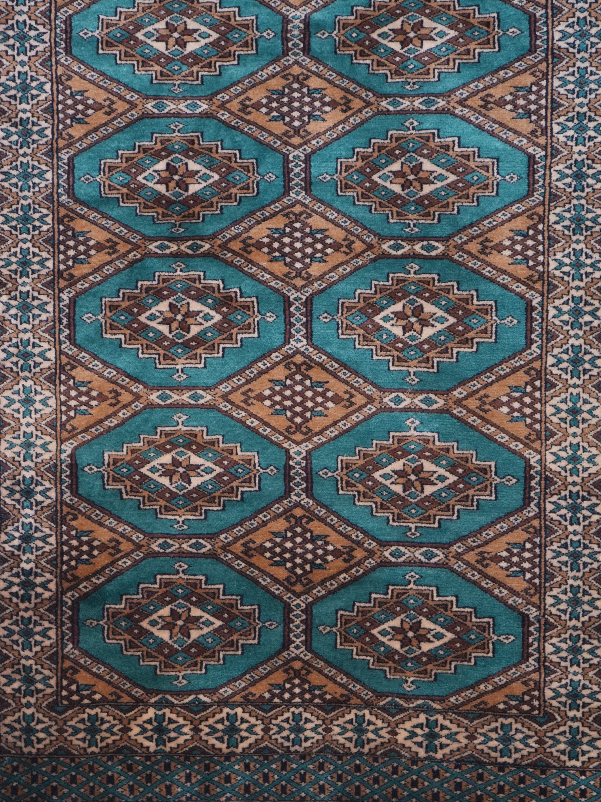 Hand-knotted Bukhara Carpet Rug