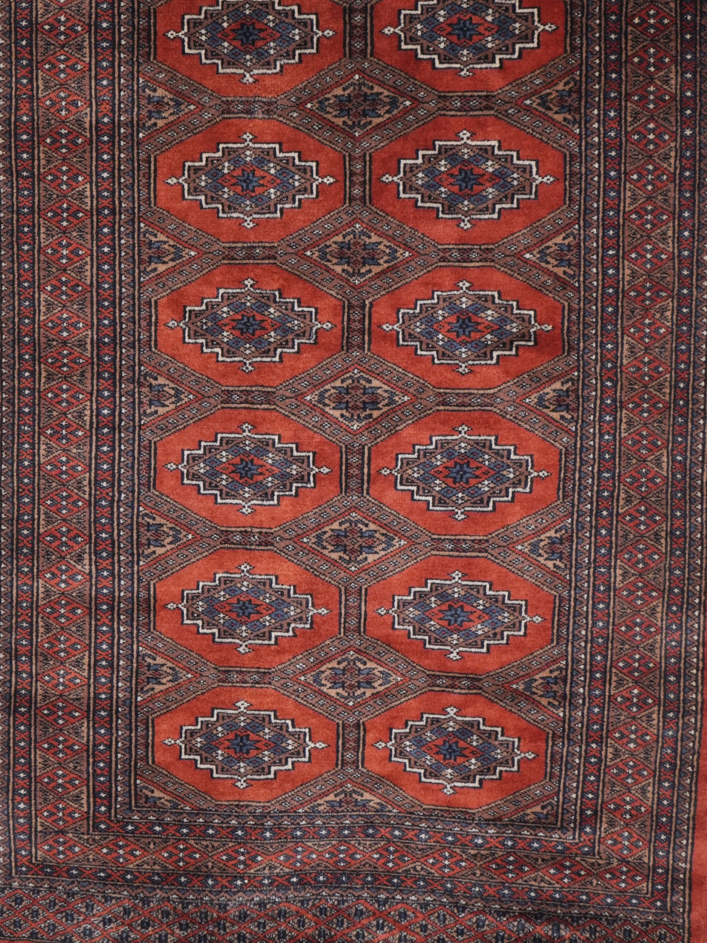 Hand-knotted Bukhara Carpet Rug