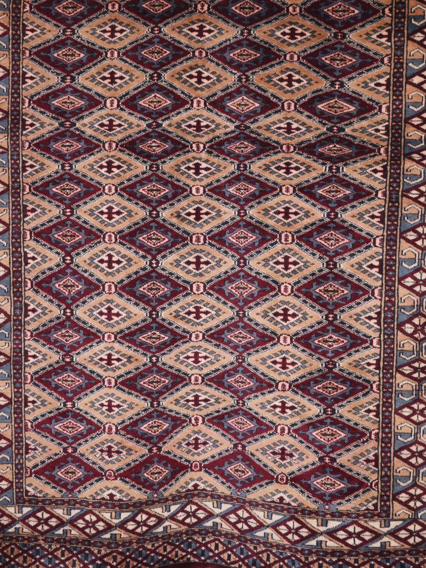Hand-knotted Bukhara Carpet Rug