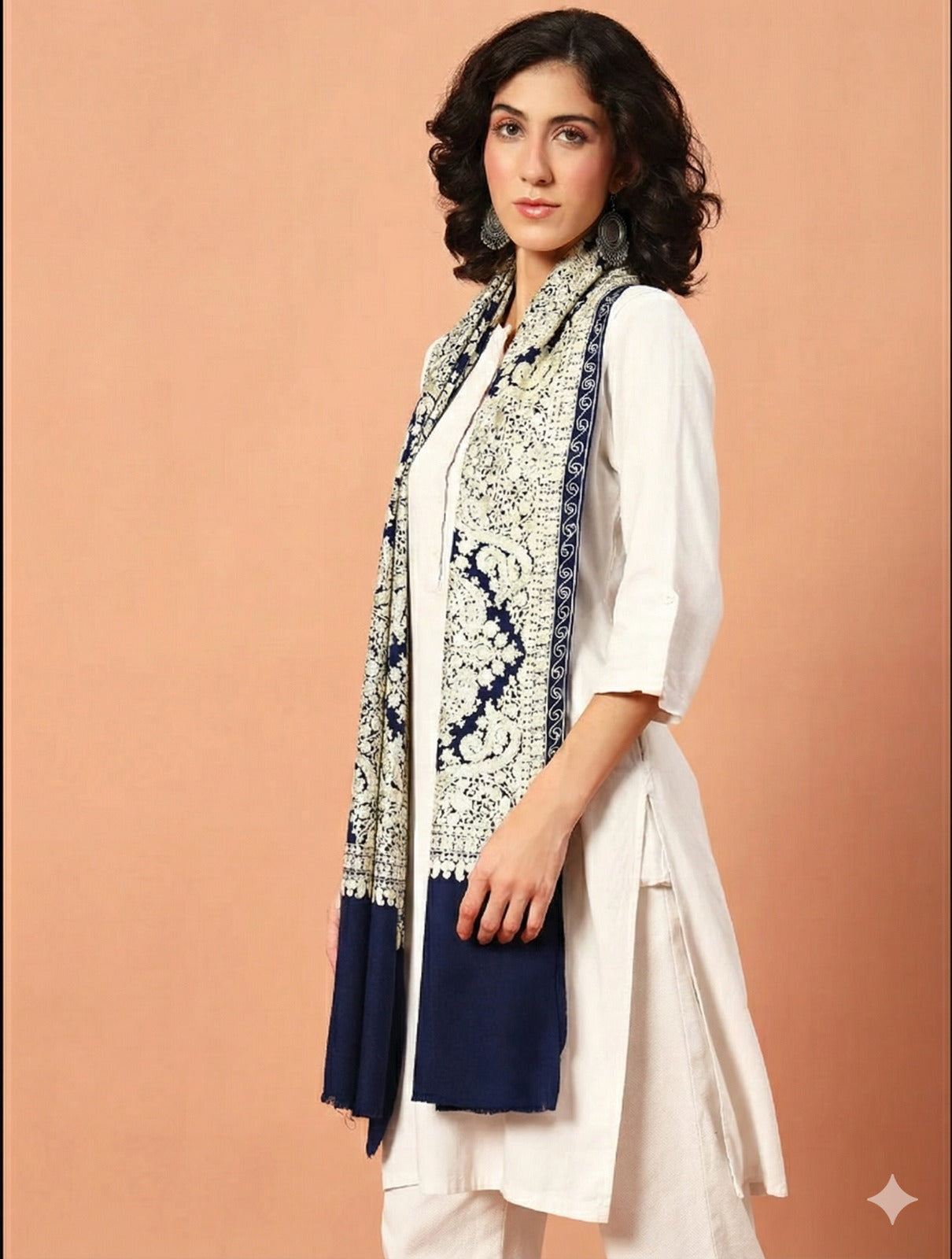 Tilism - Embroidered Woolen Stole