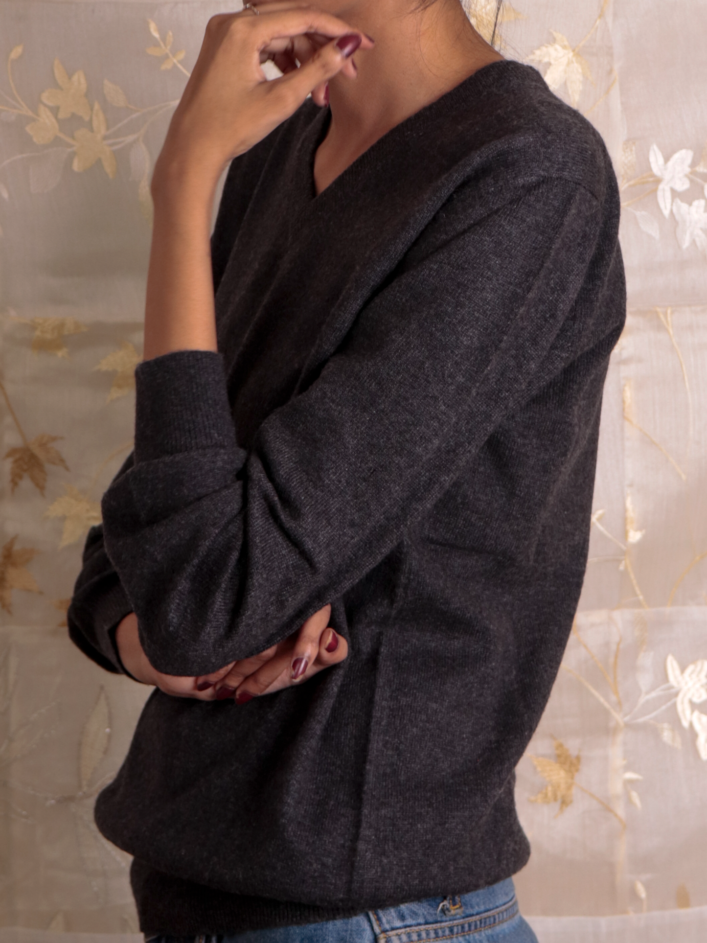 Women's V-Neck Cashmere Sweater