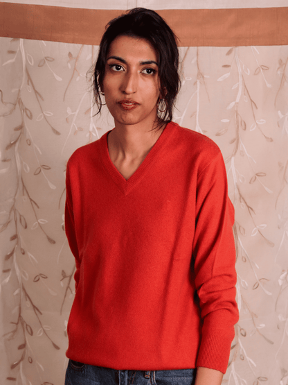 Women's V-Neck Cashmere Sweater